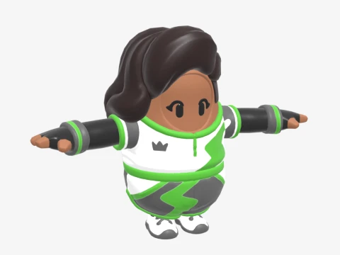 Elite Striker Sephira Fall Guy - Fortnite 3D Model