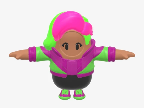 Zoey Fall Guy - Fortnite 3D Model