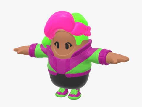 Zoey Fall Guy - Fortnite 3D Model