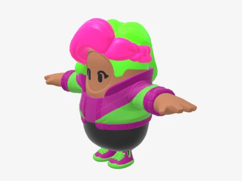 Zoey Fall Guy - Fortnite 3D Model