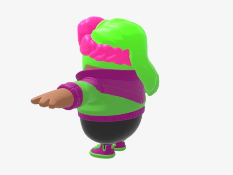 Zoey Fall Guy - Fortnite 3D Model