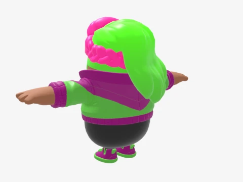 Zoey Fall Guy - Fortnite 3D Model