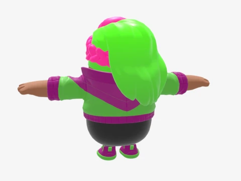 Zoey Fall Guy - Fortnite 3D Model
