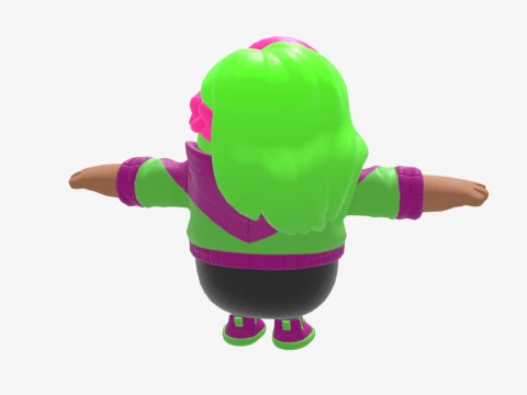 Zoey Fall Guy - Fortnite 3D Model