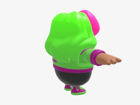 Zoey Fall Guy - Fortnite 3D Model