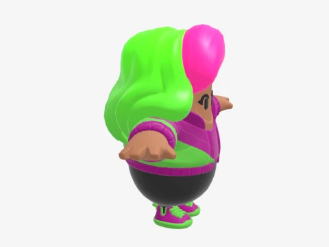 Zoey Fall Guy - Fortnite 3D Model