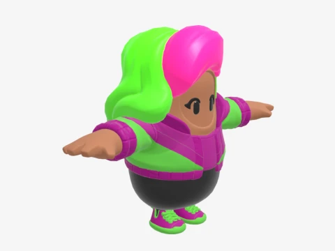 Zoey Fall Guy - Fortnite 3D Model