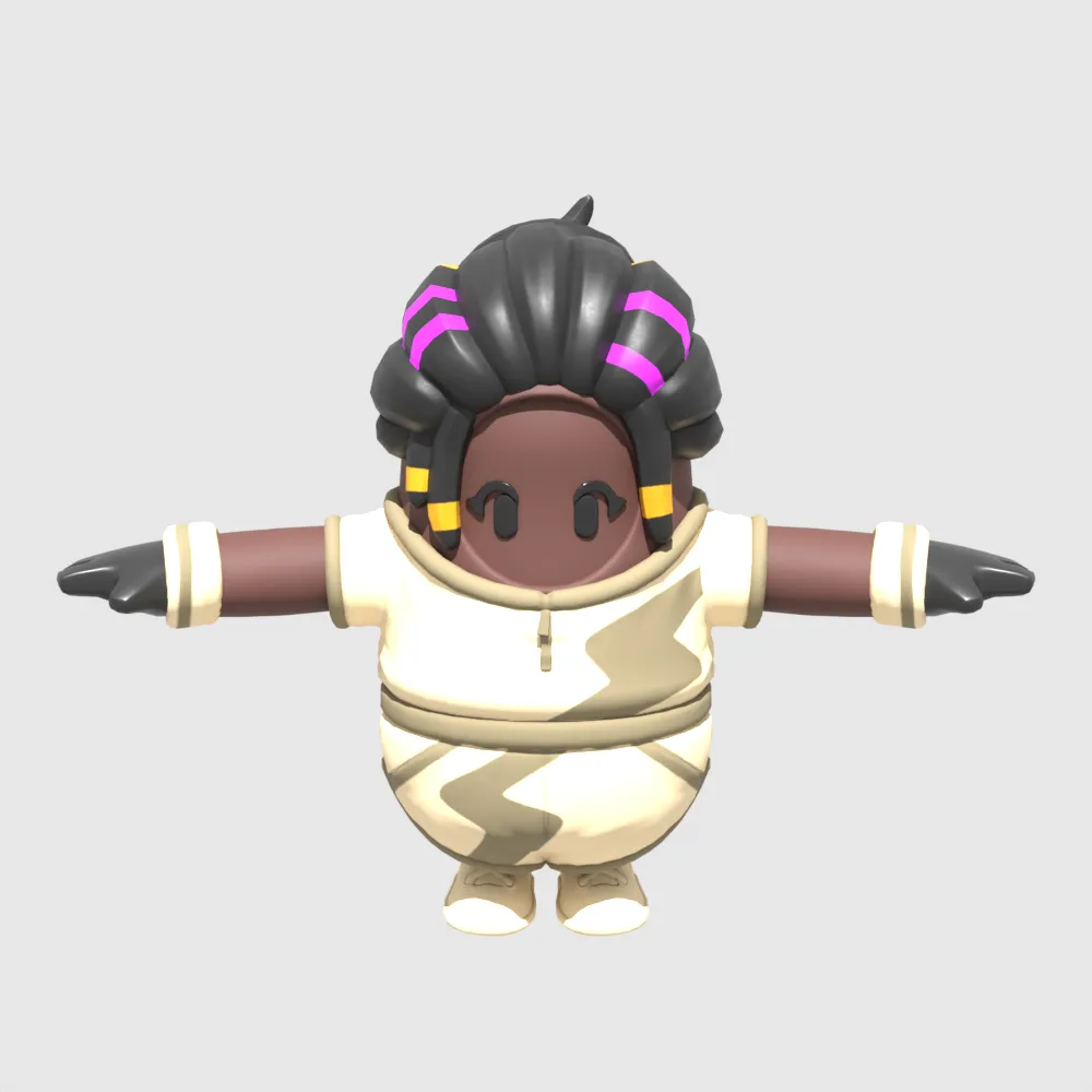 Danica Fall Guy - Fortnite 3D Model .c4d .max .obj .3ds .fbx .stl .blend