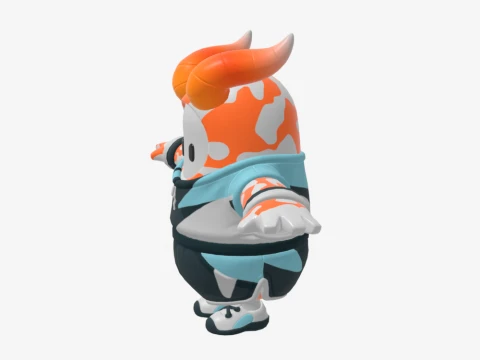 Wave Rider Axo Fall Guy - Fortnite 3D Model