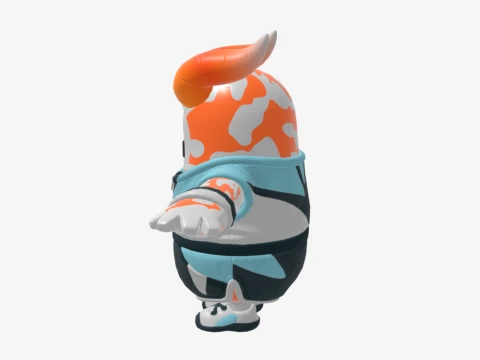 Wave Rider Axo Fall Guy - Fortnite 3D Model