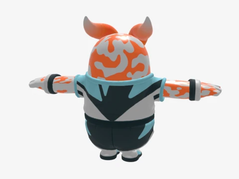 Wave Rider Axo Fall Guy - Fortnite 3D Model