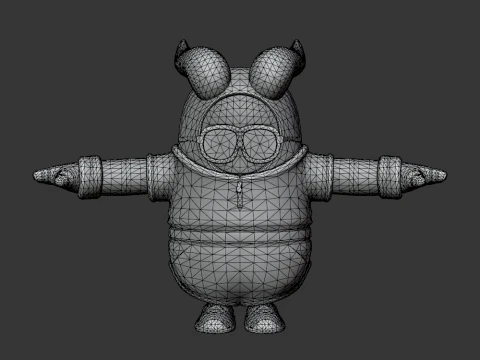 Wave Rider Axo Fall Guy - Fortnite 3D Model