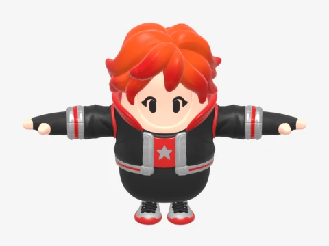Nix Scarlet Fall Guy - Fortnite 3D Model