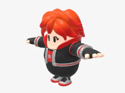 Nix Scarlet Fall Guy - Fortnite 3D Model