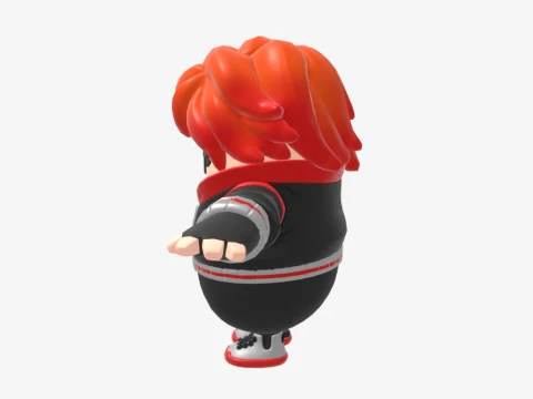 Nix Scarlet Fall Guy - Fortnite 3D Model