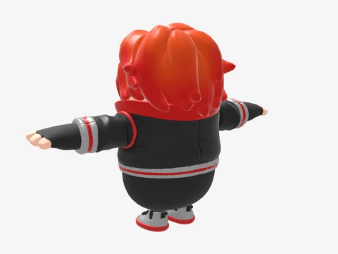 Nix Scarlet Fall Guy - Fortnite 3D Model
