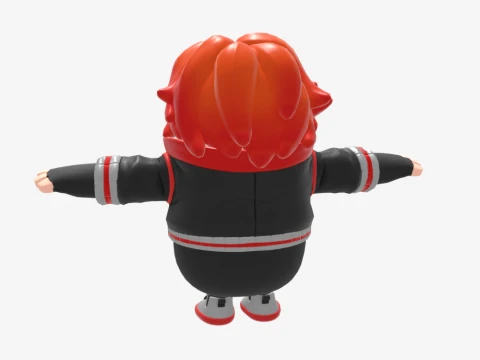 Nix Scarlet Fall Guy - Fortnite 3D Model