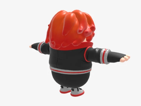 Nix Scarlet Fall Guy - Fortnite 3D Model