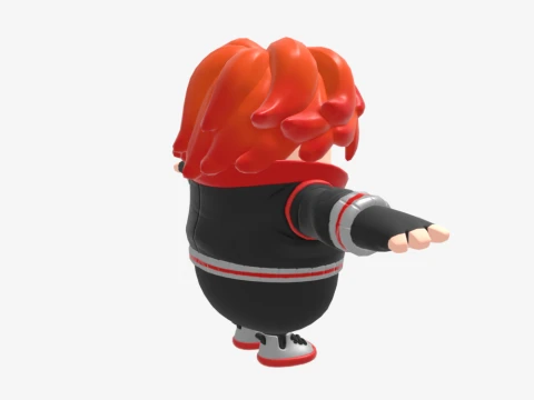 Nix Scarlet Fall Guy - Fortnite 3D Model
