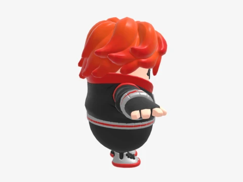 Nix Scarlet Fall Guy - Fortnite 3D Model