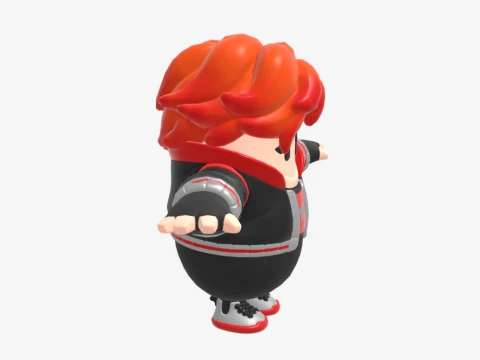 Nix Scarlet Fall Guy - Fortnite 3D Model