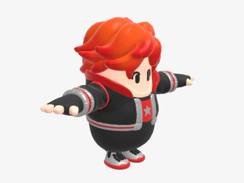 Nix Scarlet Fall Guy - Fortnite 3D Model