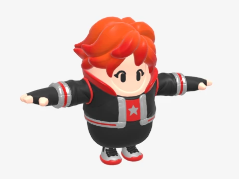 Nix Scarlet Fall Guy - Fortnite 3D Model