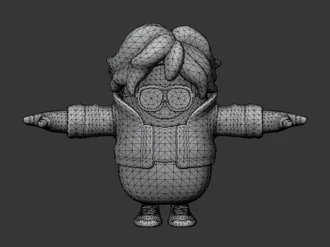 Nix Scarlet Fall Guy - Fortnite 3D Model
