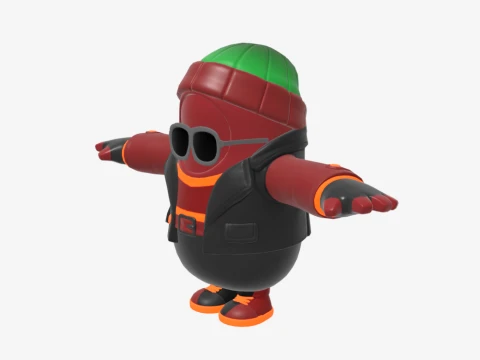 Joey Caliente Fall Guy - Fortnite 3D Model