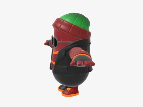 Joey Caliente Fall Guy - Fortnite 3D Model