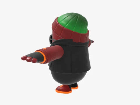 Joey Caliente Fall Guy - Fortnite 3D Model
