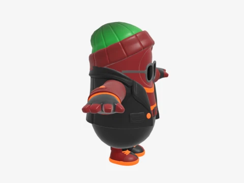 Joey Caliente Fall Guy - Fortnite 3D Model