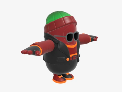 Joey Caliente Fall Guy - Fortnite 3D Model