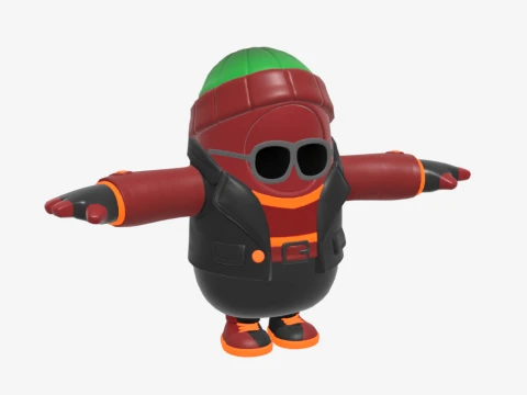 Joey Caliente Fall Guy - Fortnite 3D Model