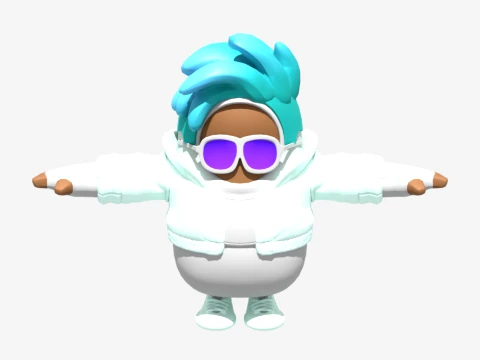 Sleetskull Fall Guy - 포트나이트 3D 모델