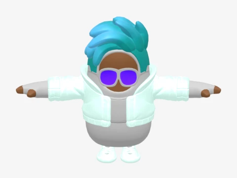 Sleetskull Fall Guy - Fortnite 3D Model