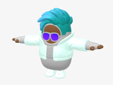 Sleetskull Fall Guy - Fortnite 3D Model