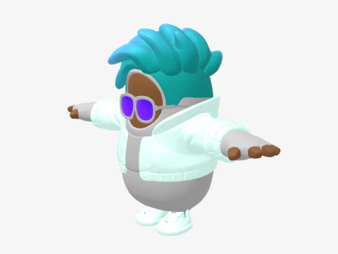 Sleetskull Fall Guy - Fortnite 3D Model