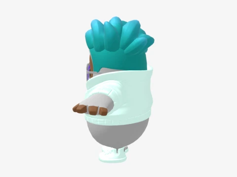 Sleetskull Fall Guy - Fortnite 3D Model