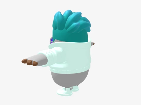 Sleetskull Fall Guy - Fortnite 3D Model
