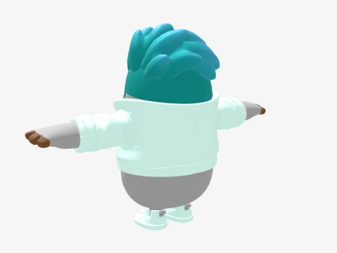 Sleetskull Fall Guy - Fortnite 3D Model