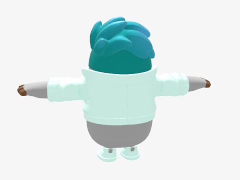Sleetskull Fall Guy - Fortnite 3D Model