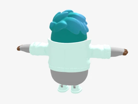 Sleetskull Fall Guy - Fortnite 3D Model