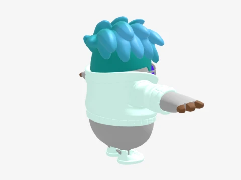 Sleetskull Fall Guy - Fortnite 3D Model