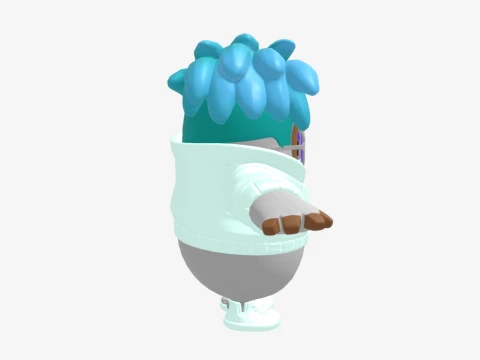 Sleetskull Fall Guy - Fortnite 3D Model