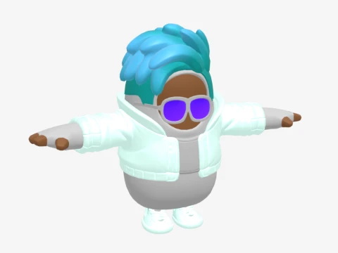 Sleetskull Fall Guy - Fortnite 3D Model