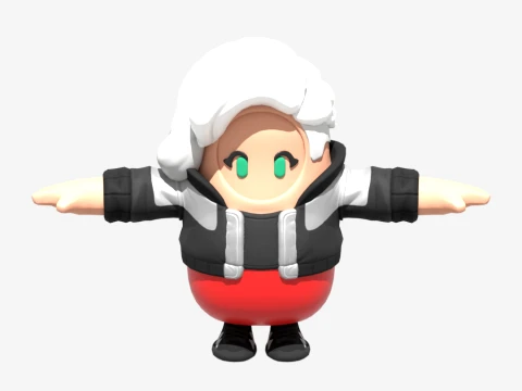 Cassidy Quinn Fall Guy - Fortnite 3D Model
