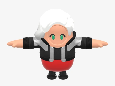 Cassidy Quinn Fall Guy - Fortnite 3D Model