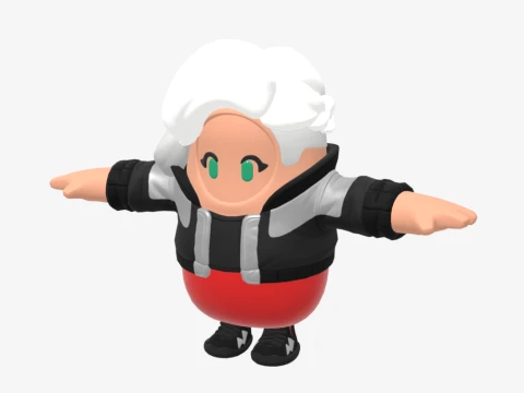 Cassidy Quinn Fall Guy - Fortnite 3D Model