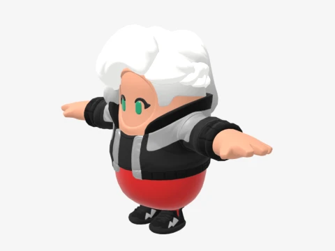Cassidy Quinn Fall Guy - Fortnite 3D Model